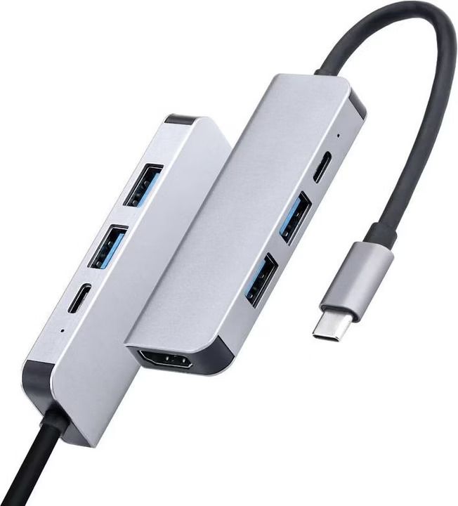 Techly IADAP USB31-DOCK1 stații de andocare și replicatoare de porturi pentru calculatoare portabile USB 3.2 Gen 1 (3.1 Gen 1) Type-C Alb