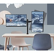 Techly ICA-LCD 482-D sistem montare monitor/stand 68,6 cm (27 ) Birou Negru