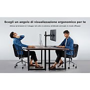 Techly ICA-LCD 482-D sistem montare monitor/stand 68,6 cm (27 ) Birou Negru