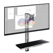 Techly ICA-PLW 01 sistem montare monitor/stand 68,6 cm (27 ) De perete Argint