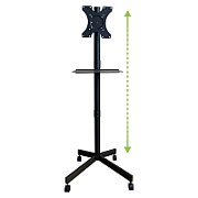Stojak mobilny TV 32-60  do 40kg regulowany półka AV