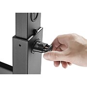 Techly ICA-TR21L cărucioare și standuri pentru multimedia Negru Ecran plat Raft pe roți multimedia