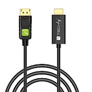 Techly ICOC DSP-H12-020 adaptor pentru cabluri video 2 m DisplayPort HDMI Negru