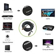 Techly ICOC HDMI-HY2-020 cablu HDMI 20 m HDMI Tip A (Standard) Negru