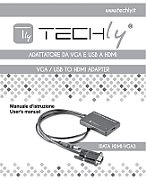 Techly IDATA HDMI-VGA3 adaptor pentru cabluri video Negru