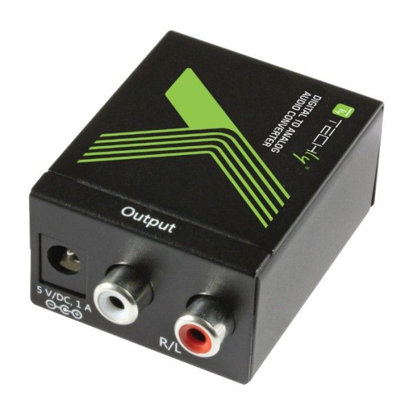 Techly IDATA SPDIF-3 adaptor mufă cablu Multiconnection RCA Negru
