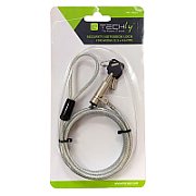 Techly IQ-LOK-13-KT cabluri cu sistem de blocare Argint 1,8 m