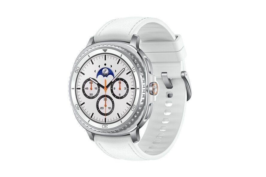 Samsung Galaxy Watch 8 Classic 3.3 cm (1.3 ) AMOLED 46 mm Digital 438 x 438 pixels Touchscreen Silver Wi-Fi GPS (satellite)