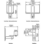 B-Tech VENTRY - Side Clamping Loudspeaker Wall Mounts with Tilt & Swivel (Pair)