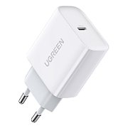 Ugreen USB Power Delivery 3.0 Quick Charge 4.0+ 20W 3A mains charger (white)