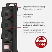 ACAR F5 Black 5 AC outlet(s) 230 V 3 m