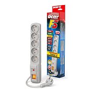 Listwa zasilająca Acar F5 (1 5m  szary)