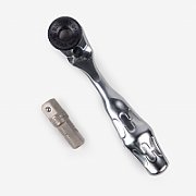 Handle for bits 1/4  with ratchet