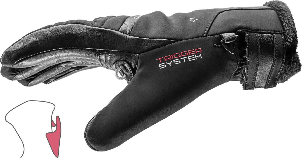 LEKI RĘKAWICE Snowfox 3D Women black 7.5