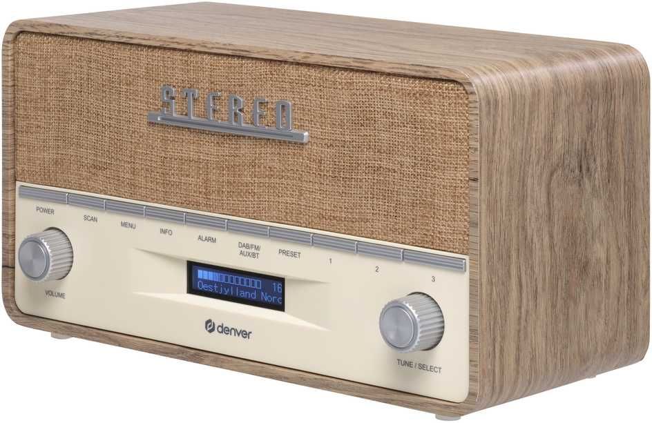Denver DAB-36LW radio Portable Digital Brown  White