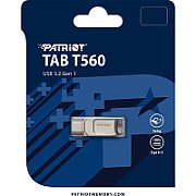 Patriot Memory Tab T560 64GB USB flash drive Dual USB 120MB/s (PS64GT560DS5D) Silver