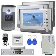 Video door phone EURA VDP-76A3 black monitor