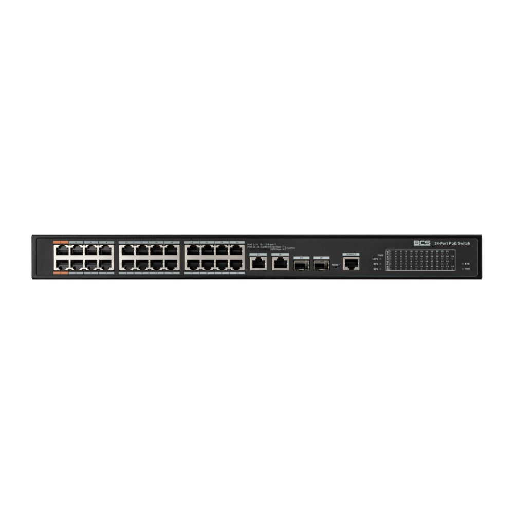 BCS BCS-L-SP2402G-2SFP-M(2) Switch PoE gestionat 24 porturi 360W 100Mbps/1Gbps