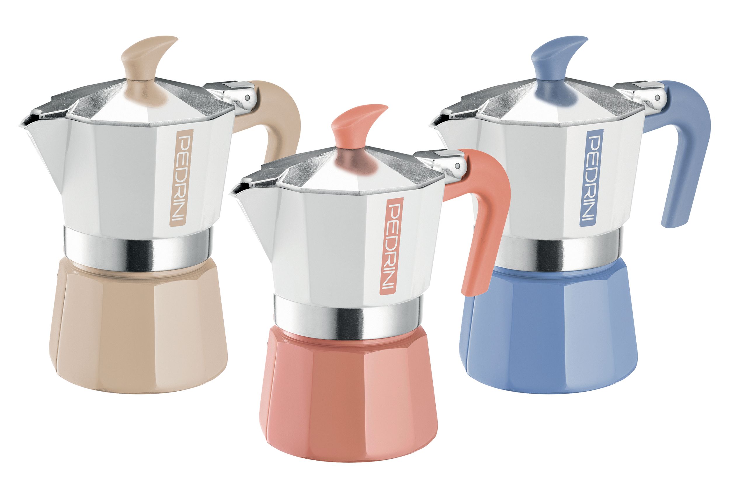 Pedrini Coffee Maker 6 Cups Painted Aluminum Color 2025 (02CF169)