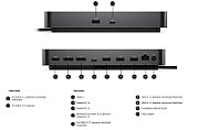 Dell Pro Dock WD25 100W, 2xDP/HDMI/2xUSB-C/4xUSB-A/RJ-45