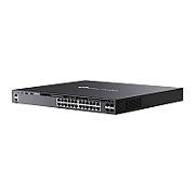 Omada 24-Port Gigabit Stackable L3 Managed Switch with 4 10GE SFP+ Slots PORT: 24× Gigabit RJ45 Ports, 4× 10G SFP+ Slots, RJ45/Type C USB Console Port, Management Port, 2× USB2.0 Ports SPEC: 1U 19-inch Rack-mountable Steel Case FEATURE: Integration with Omada SDN Controller, Stacking, RIP, OSPF