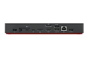 Lenovo ThinkPad Thunderbolt 4 WorkStation Prin cablu Negru, Roşu
