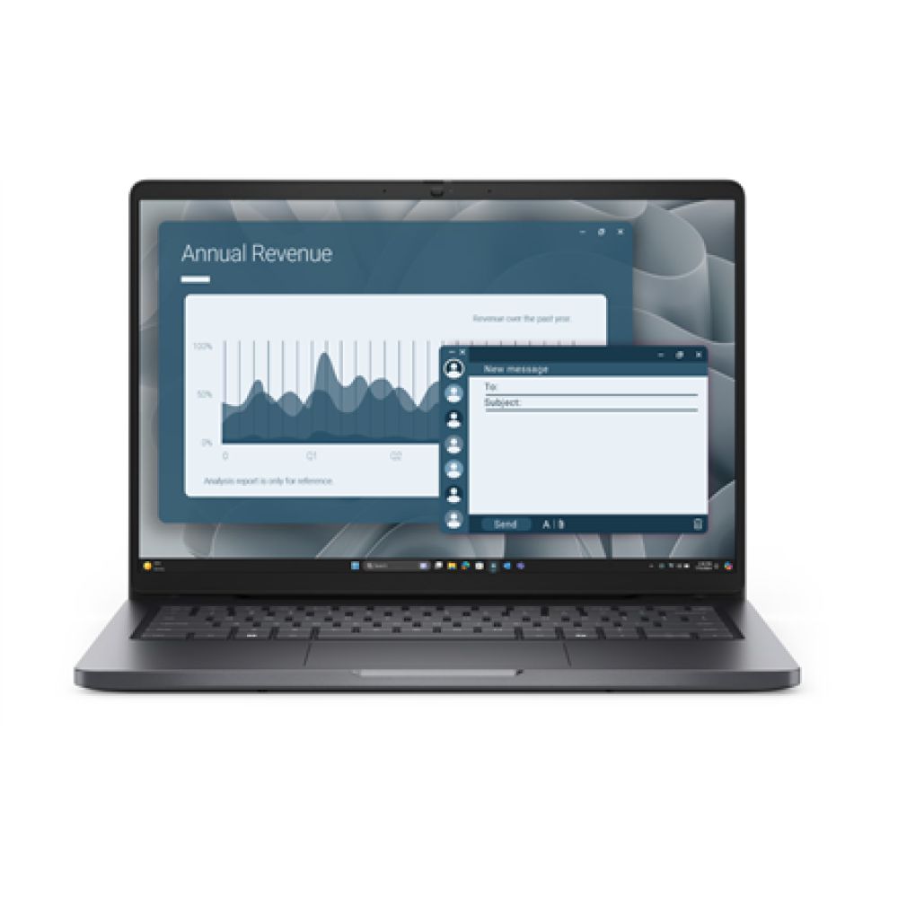 Laptop Dell Pro PC14255, 14 inch 1920 x 1200, AMD 220 (6 C / 12 T, 3.2 GHz - 4.9 GHz, 3 MB + 16 MB cache), 8 GB DDR5, 512 GB SSD, AMD Radeon Graphics, Windows 11 Pro