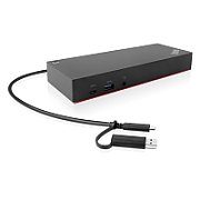Lenovo ThinkPad Hybrid USB-C with USB-A Dock Prin cablu USB 3.2 Gen 2 (3.1 Gen 2) Type-C Negru