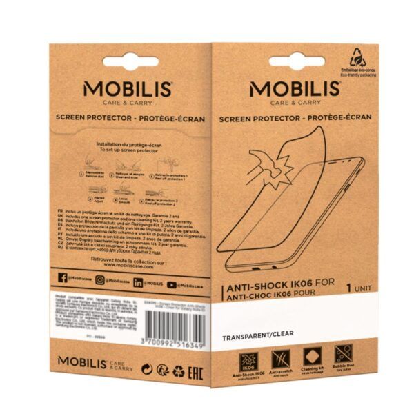 Mobilis Screen Protector Anti-Shock IK06 - Clear for Zebra TC22 - TC27