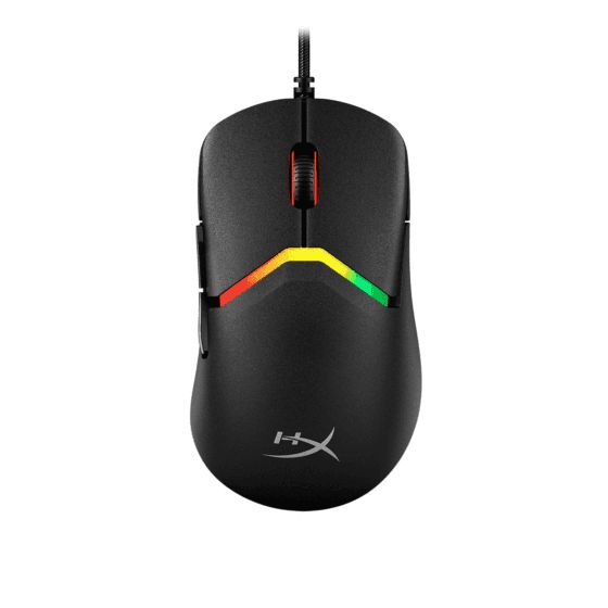 Mouse cu fir HP Hyperx Pulsefire Saga Pro, rezolutie 26000 dpi, 6 butoane, HyperX 26K Sensor, Iluminare RGB, baterie 450mAh Li-ion, negru