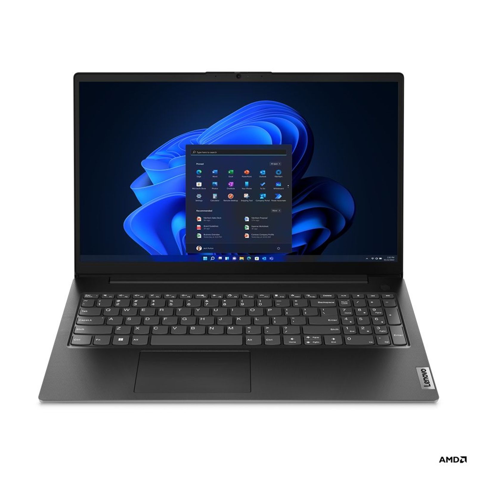 Laptop Lenovo V15 G4 AMN 82YU00RCCK, 15.6 inch 1920 x 1080, AMD Ryzen 3 7320U (4 C / 8 T, 2.4 GHz - 4.1 GHz, 2 MB + 4 MB cache), 8 GB LPDDR5, 256 GB SSD, Windows 11 Pro, Negru
