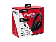 Casti gaming HyperX Cloud III S Black-Red, autonomie pana la 120 ore, timp incarcare 5 ore, DTS Headphone:X Spatial Audio, drivere 53mm, microfon detasabil cu metal mesh, noise cancelling si indicator LED, jack 3,5mm/USB-C/USB-A, cupe cu spuma cu memorie, multiplatforma, negru - rosu