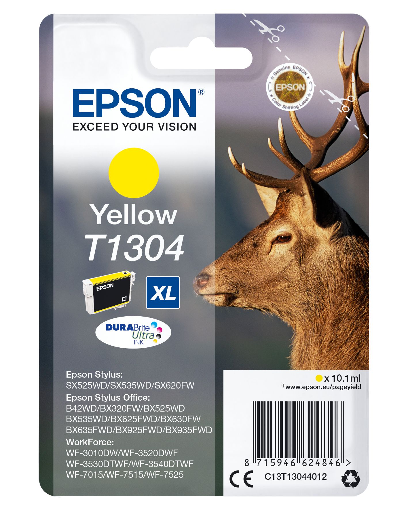 Cartus cerneala Epson C13T13044012 ,Galben ,1005 pagini ,Original (T13044012) 
