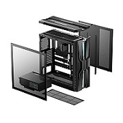 CARCASA gaming DeepCool  GENOME III  tower, fara sursa, max 10x fan, cooler AIO 420mm pre-instalat, 9 sloturi expansiune, negru,  R-GENOME-BKALA3-G-3 