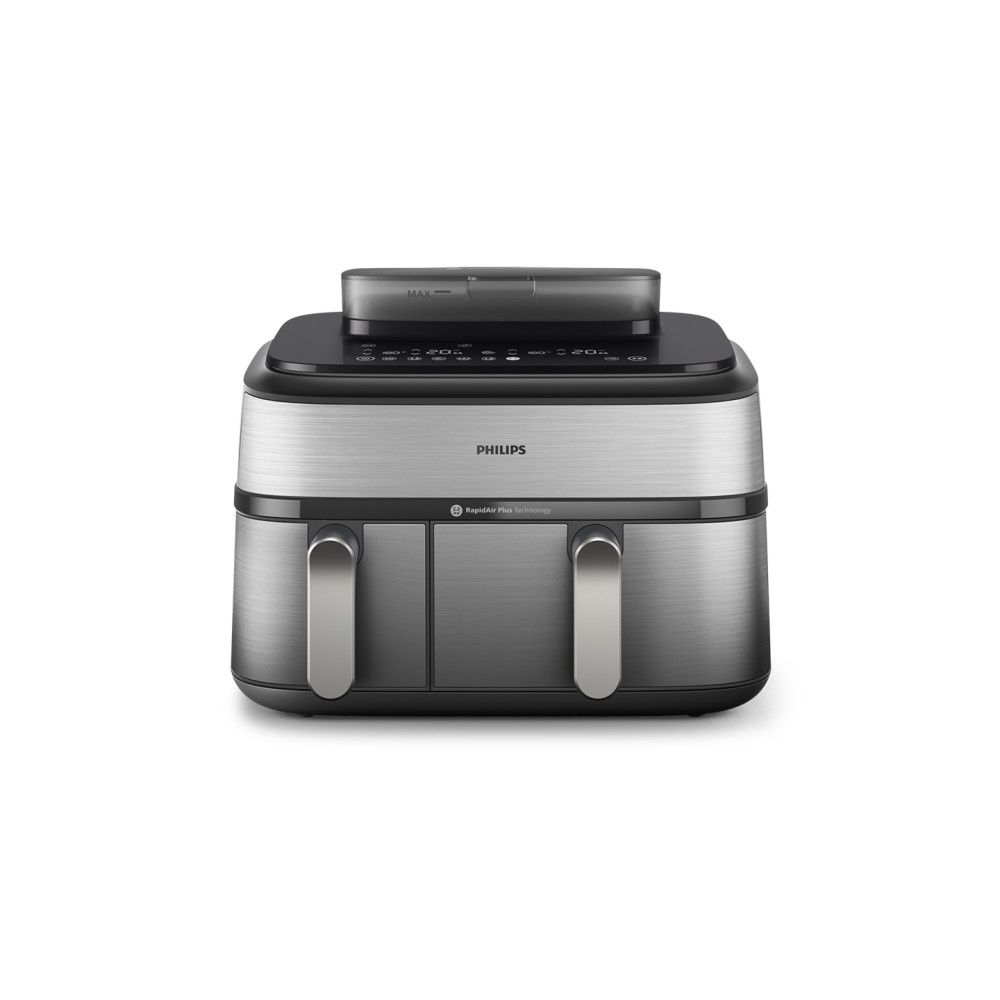 RESIGILAT: Philips Airfryer NA555 00 Dual Basket 9L 2750W silver (NA555/00)