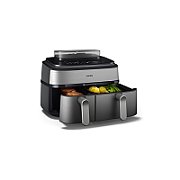RESIGILAT: Philips Airfryer NA555 00 Dual Basket 9L 2750W silver (NA555/00)