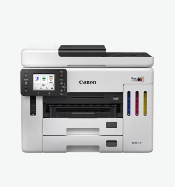 Multifunctional inkjet color CISS Canon Maxify GX7140, ( Print,Copy,Scan, Fax, Cloud), dimensiune A4 , duplex printare, ADF, viteza 24ppm alb-negru, 15.5 ppm color, rezolutie 600X1200 dpi, alimentare hartie250+250+100 coli, Scannet CIS, rezolutie scanare:1200x1200, 99 copiimax,zoom:25%-400%, format