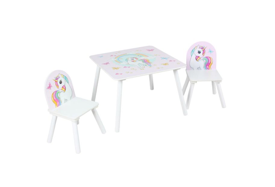 Set 2 scaune +birou Unicorns, U-Grow