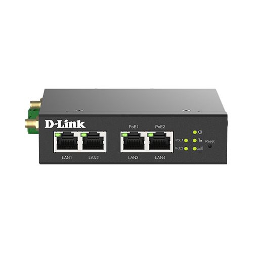 MODEM D-LINK M2M 4G, 2 x 10/100 RJ45, 2 x 10/100 RJ45 PoE, 1 x SIM, carcasa zinc rezistenta la coroziune  DWM-314-TP  (timbru verde 1.5 lei)