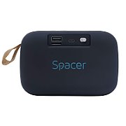 BOXA SPACER portabila bluetooth, POCKET-BK, RMS:  5W, RGB, acumulator 500mAh, timp de functionare pana la 5 ore, pana la 10m, incarcare USB Type-C, IPX5, BLACK,  SPBS-POCKET-BK   (timbru verde 0.18 lei)