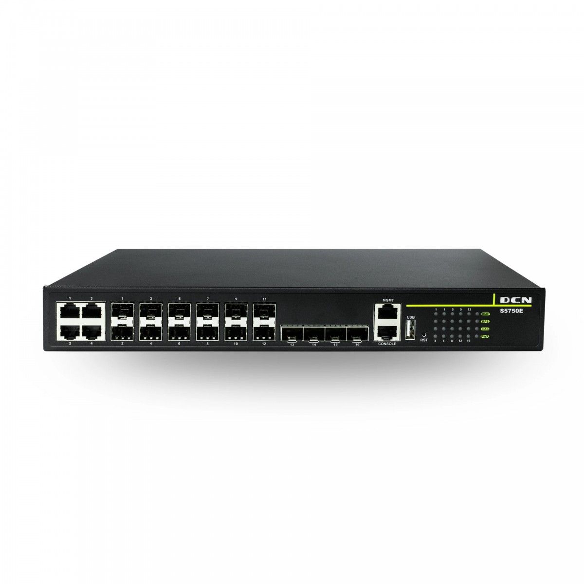 DCN Europe S5750E-16F-SI-D 8x100/1000Base-X SFP+ 4xCombo (RJ45 sau SFP) + 4x1/10GBase-X SFP+