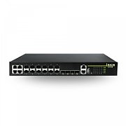 DCN Europe S5750E-16F-SI-D 8x100/1000Base-X SFP+ 4xCombo (RJ45 sau SFP) + 4x1/10GBase-X SFP+