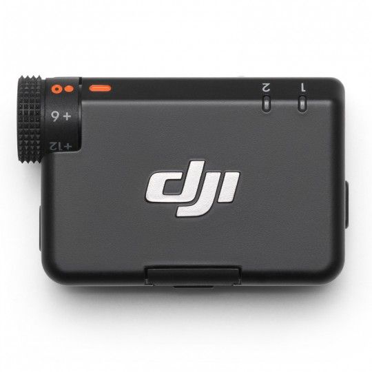 Kit DJI MIC Mini, 1x microfon, 1x receptor, 1x incarcator, Wireless, Omnidirectional,  Raza Actiune 400m, Noise Canceling