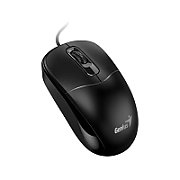 Mouse Genius  DX-111 , PC sau NB, cu fir USB-A, optic, 1200 dpi, butoane/scroll 3/1, negru,  31010034400  (timbru verde 0.18 lei)