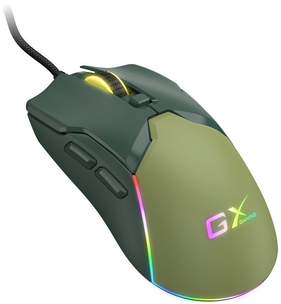 MOUSE Genius  Scorpion M700 , gaming, cu fir USB-A, optic, 200 - 7200 dpi, butoane/scroll 6/1, iluminare RGB, verde,  31040009401  (timbru verde 0.18 lei) 4710268262886