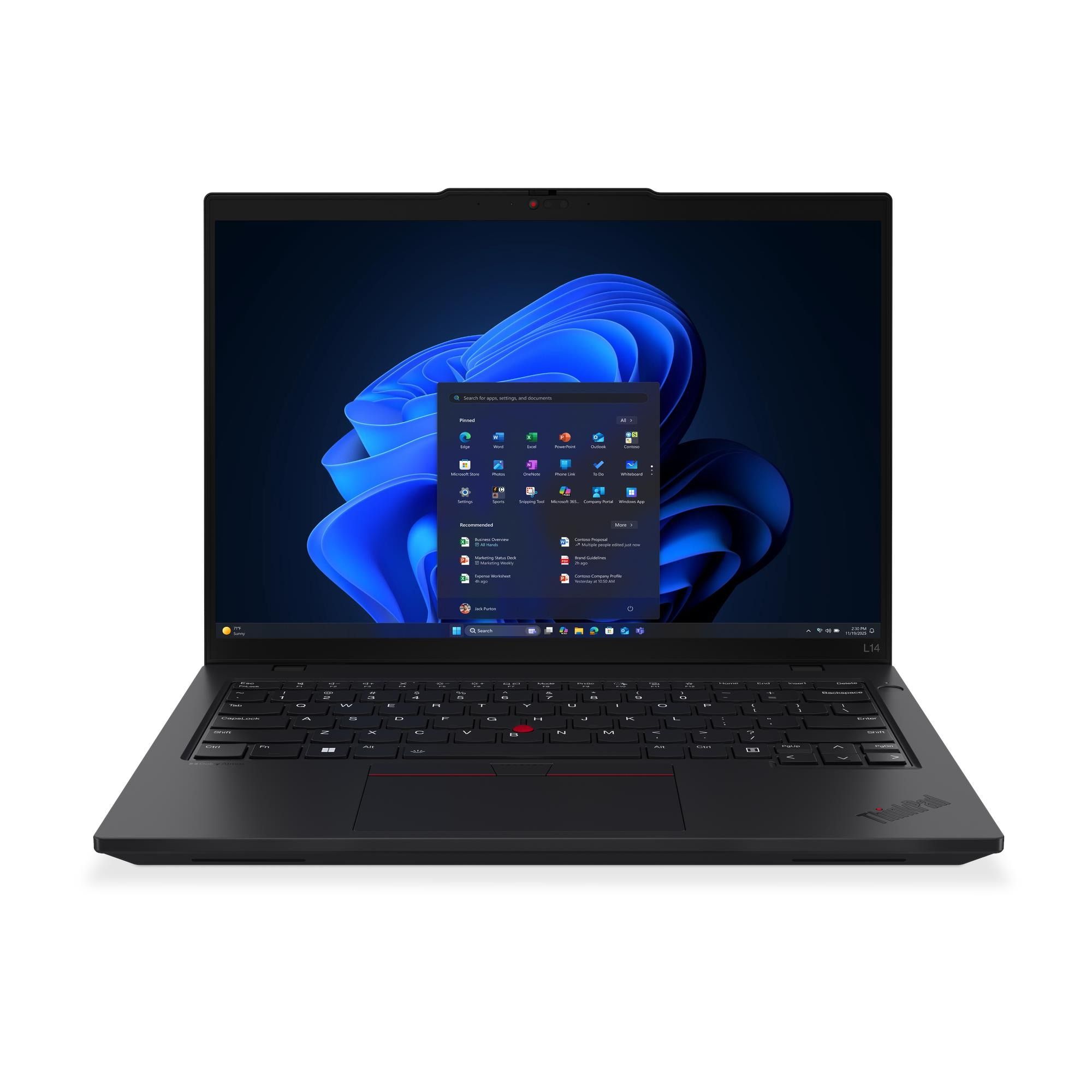 Laptop Lenovo ThinkPad L14 Gen 6 21S6001PRI, 14 inch 1920 x 1200, Intel 225U (12 C / 14 T, 1.5 GHz - 4.8 GHz), 32 GB DDR5, 1 TB SSD, Intel Graphics, Windows 11 Pro