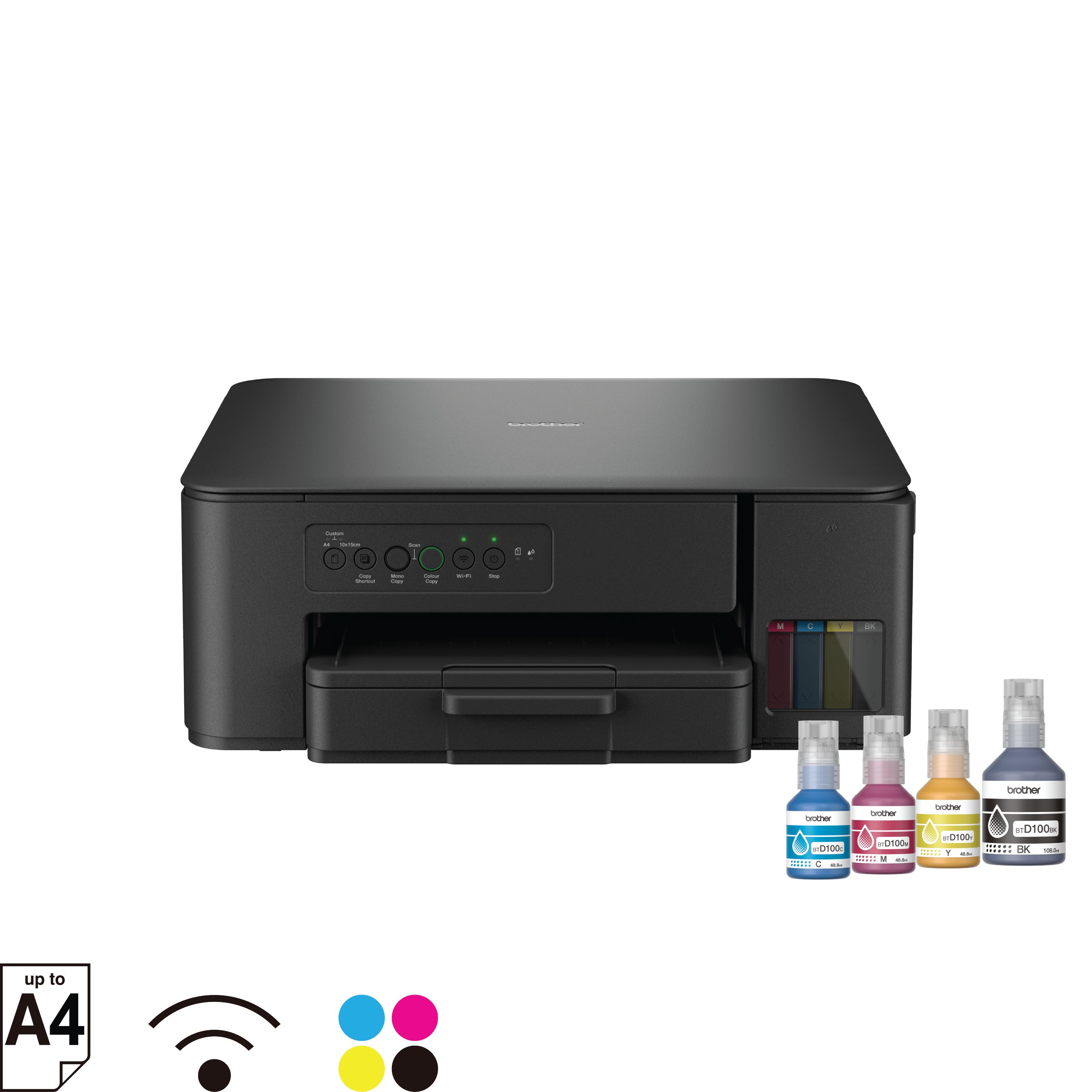 Multifunctional inkjet color Brother DCP-T430W InkBenefit