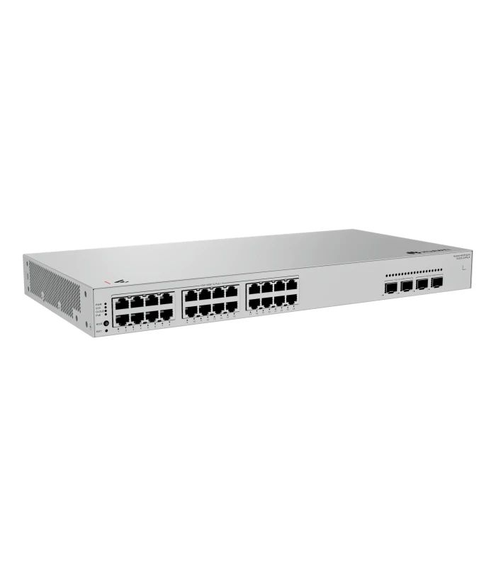 Huawei Switch S220S-24P4JX,S220S-24P4JX,S220S-24P4JX (24*10/100/1000BASE-T porturi (400 W PoE+), 2*10GE porturi SFP+, 2*2.5GE porturi SFP, alimentare AC încorpo