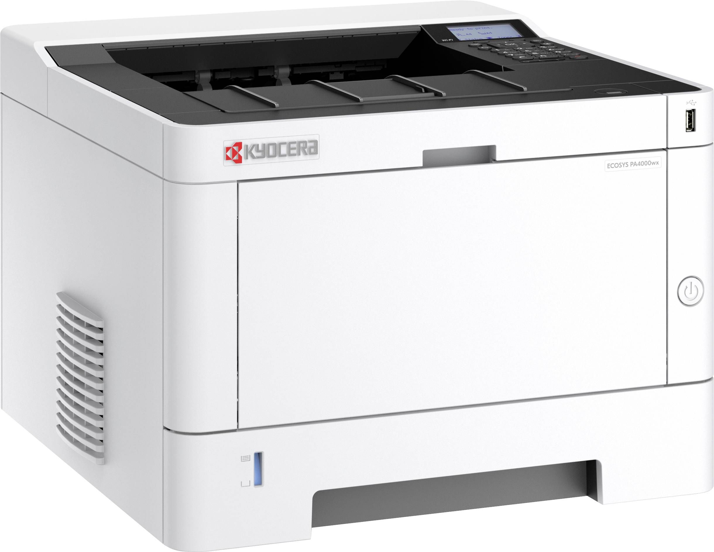 Imprimanta laser monocrom Kyocera PA4000wx, A4, duplex, USB 2.0, Wi-Fi, 40 ppm