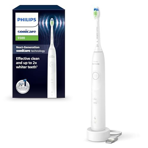 Periuta de dinti electrica Philips Sonicare HX7110/01, 62.000 miscari/minut, autonomie 21 zile, 2 moduri periere, senzor presiune integrat, functia BrushSync, capat de periere Otimal White, alb